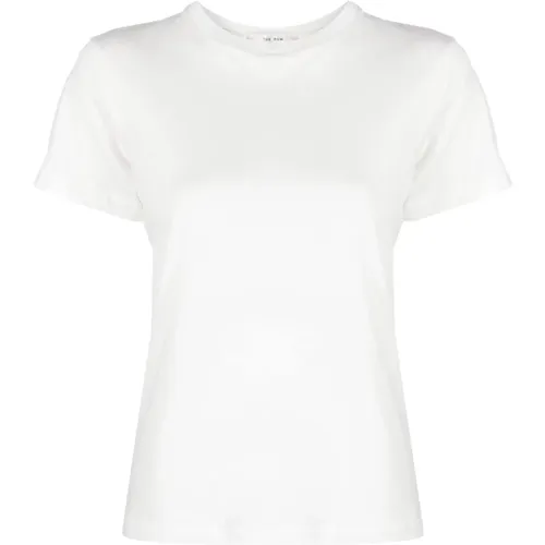 Weißes Baumwoll-Crew-Neck T-Shirt , Damen, Größe: M - The Row - Modalova
