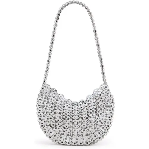 Elegant Shoulder Bag in Black and Grey , female, Sizes: ONE SIZE - Paco Rabanne - Modalova