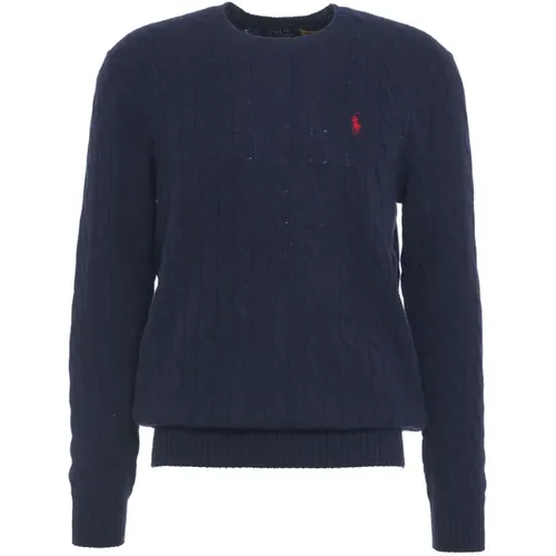 Blaue Strickware Aw24 Handwäsche , Herren, Größe: M - Ralph Lauren - Modalova