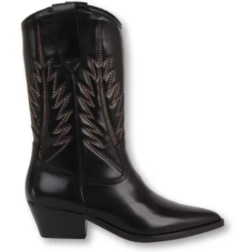 Schwarze Cowboy Stiefel Julie Dee - Julie Dee - Modalova