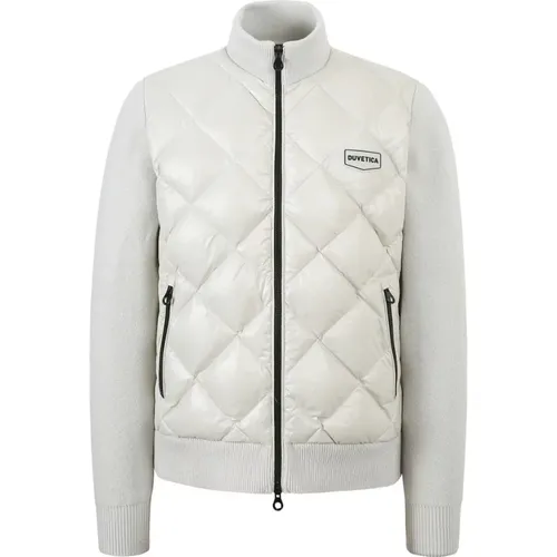 Herren Diamond-Quilted Hybrid Leichte Daunenjacke , Herren, Größe: XL - duvetica - Modalova