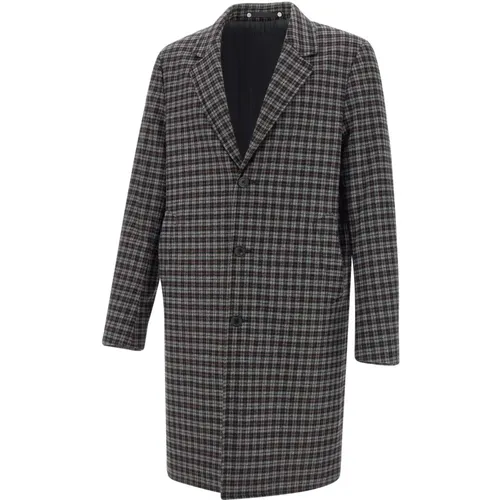 Quilted Check Coat Red Grey , male, Sizes: L, M, S - Paul Smith - Modalova