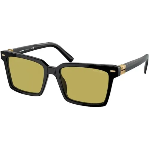 Stylish Green Sunglasses , unisex, Sizes: 55 MM - Miu Miu - Modalova