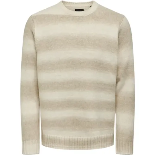 Gradient Crew Knit Sweater - Only & Sons - Modalova