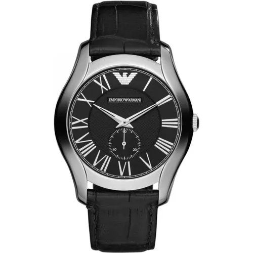 Uhr - Quarz Analog Lederarmband - Emporio Armani - Modalova