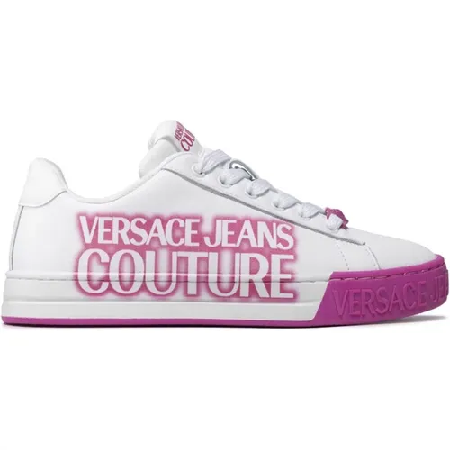 Leder Logo Sneakers - Versace Jeans Couture - Modalova