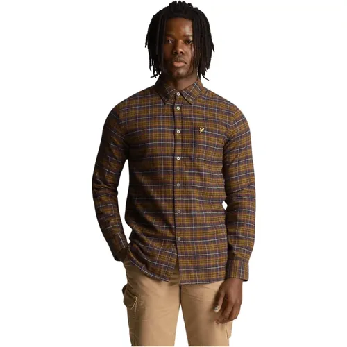 Flannel Check Shirt Lw1904V , male, Sizes: S, L, XL - Lyle & Scott - Modalova