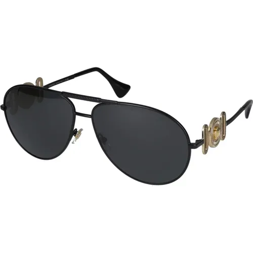 Stylish Sunglasses , unisex, Sizes: 65 MM - Versace - Modalova