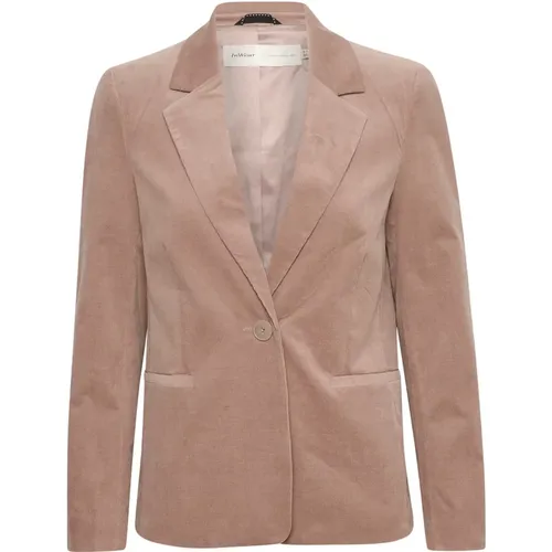 Classic Blazer Jacket in Mocha Grey , female, Sizes: 2XL - InWear - Modalova