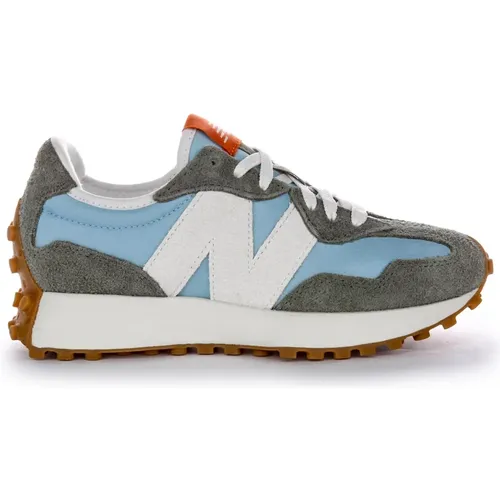 Retro Style Grey Unisex Sneakers , male, Sizes: 8 1/2 UK - New Balance - Modalova