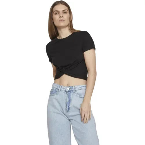 Crop T-Shirt für Damen , Damen, Größe: XS - Vila - Modalova