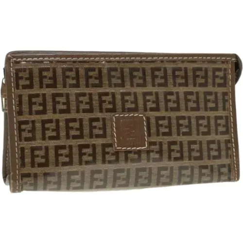 Pre-owned Canvas pouches , female, Sizes: ONE SIZE - Fendi Vintage - Modalova