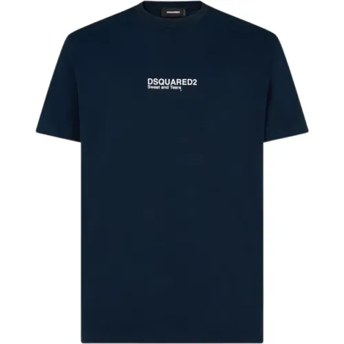 Cool Fit Rundhals Kurzarm T-shirt , Herren, Größe: L - Dsquared2 - Modalova