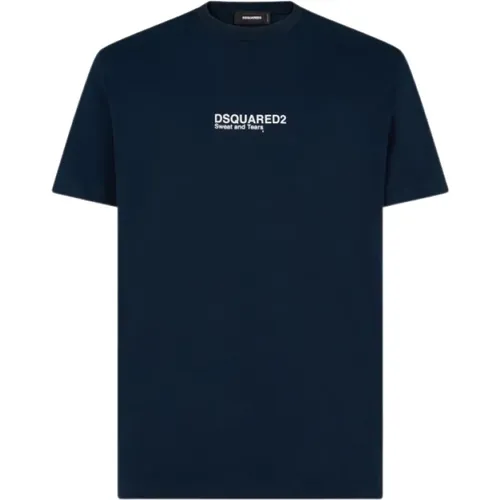 Cool Fit Rundhals Kurzarm T-shirt , Herren, Größe: S - Dsquared2 - Modalova