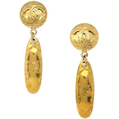 Pre-owned Metal earrings , female, Sizes: ONE SIZE - Chanel Vintage - Modalova