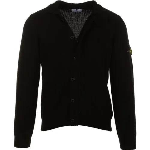 Schwarze Pullover für Junioren - Stone Island - Modalova