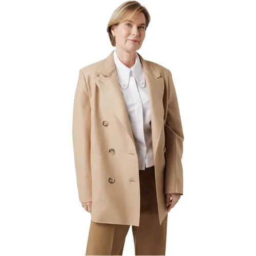 Wool Coat with Oversized Fit , female, Sizes: 3XS, XS, 2XS - Harris Wharf London - Modalova