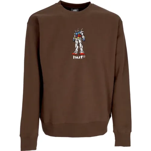 Gundam Crewneck Sweatshirt Streetwear , Herren, Größe: M - HUF - Modalova