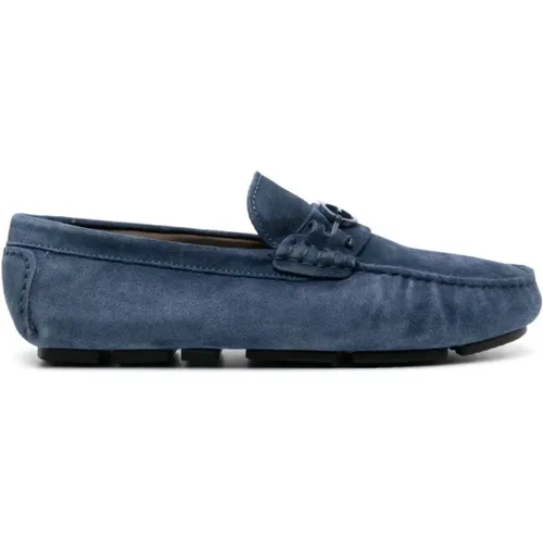 Leather Loafers Elegant Closed Flats , male, Sizes: 8 UK, 9 UK, 7 UK - Baldinini - Modalova