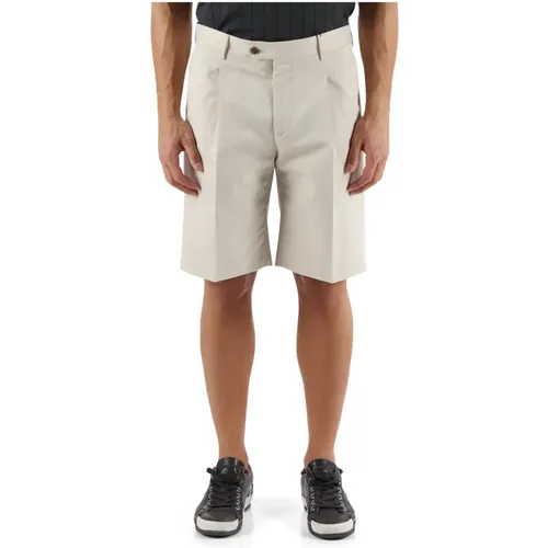 Cotton Linen Regular Fit Bermuda Shorts , male, Sizes: XL, L, 2XL, M - Corneliani - Modalova