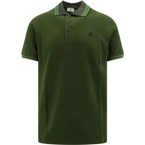 Pegaso besticktes Poloshirt , Herren, Größe: L - ETRO - Modalova