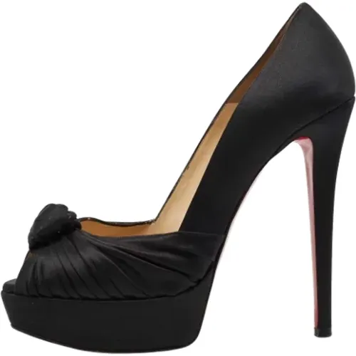 Pre-owned Satin heels , Damen, Größe: 38 EU - Christian Louboutin Pre-owned - Modalova