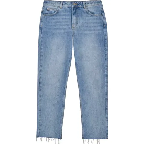 Straight-cut denim pants with raw finish , female, Sizes: W26, W28, W25, W31, W29, W30 - BA&SH - Modalova