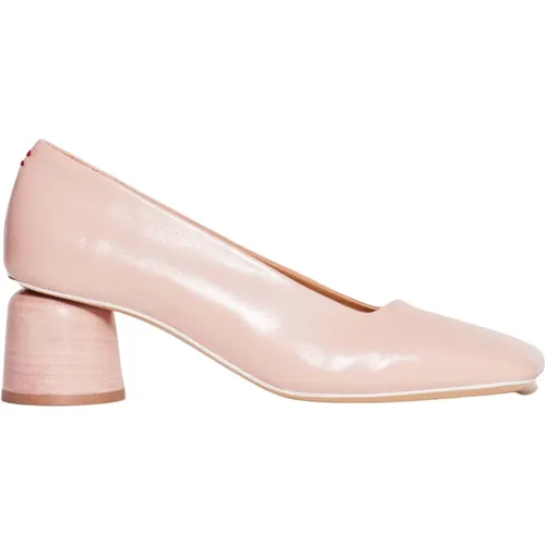Decoltè paint Square tip heel , female, Sizes: 2 UK, 5 UK, 6 UK, 5 1/2 UK, 3 1/2 UK, 7 UK - Halmanera - Modalova