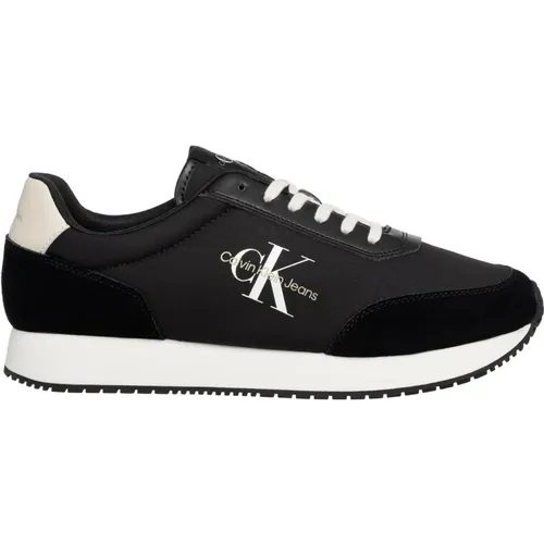 Retro Runner Sneakers Plain Lace Closure , male, Sizes: 11 UK, 8 UK, 10 UK - Calvin Klein Jeans - Modalova