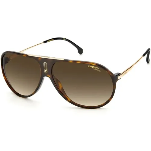 Braune Quadratische Sonnenbrille Unisex , unisex, Größe: 52 MM - Carrera - Modalova