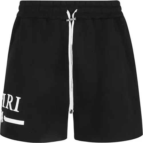Stilvolle Schwarze Logo-Shorts , Herren, Größe: XL - Amiri - Modalova