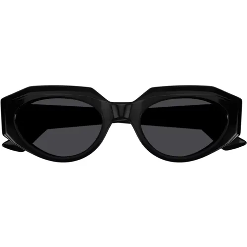 Cat-Eye Sunglasses with Metal Stripes , female, Sizes: ONE SIZE - Bottega Veneta - Modalova