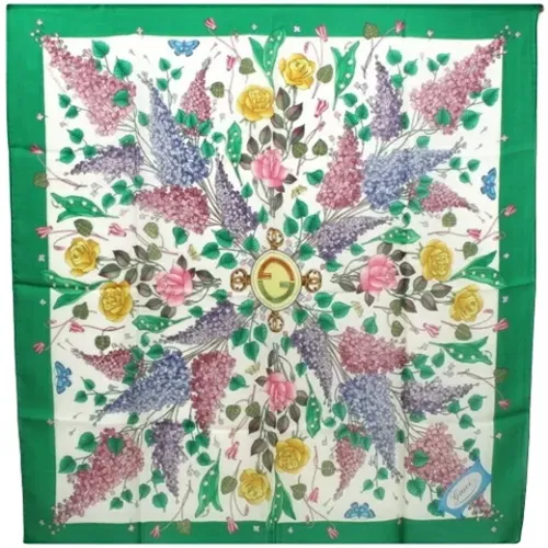 Pre-owned Silk scarves , female, Sizes: ONE SIZE - Gucci Vintage - Modalova