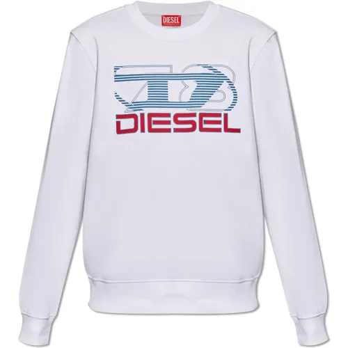 S-Ginn Sweatshirt mit Logo , Herren, Größe: XL - Diesel - Modalova