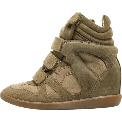 Pre-owned Suede sneakers , female, Sizes: 4 UK - Isabel Marant Pre-owned - Modalova