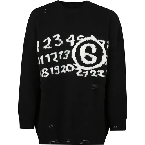 Casual Crewneck Sweater - MM6 Maison Margiela - Modalova