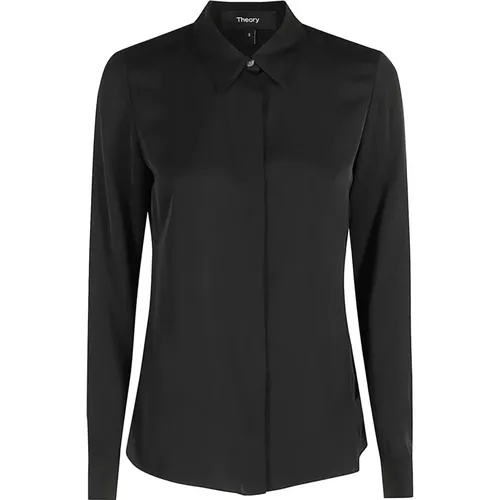 Classic Fitted Shirt , female, Sizes: L, M, XL - Theory - Modalova