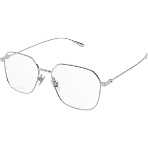 Silver Eyewear Frames,Eyeglasses Gg1032O 005 gold gold transparent,Brille - Gucci - Modalova