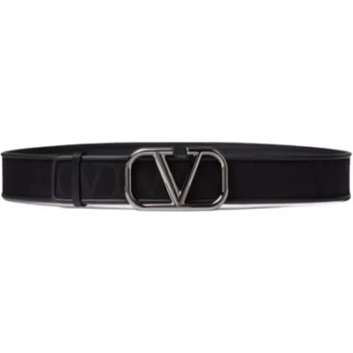 Monogram Belt VLogo Signature , male, Sizes: 115 CM, 110 CM, 120 CM, 100 CM - Valentino Garavani - Modalova