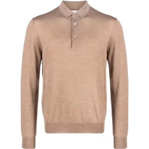 Ribbed Wool Polo Shirt , male, Sizes: XL, 2XL, L - Lardini - Modalova