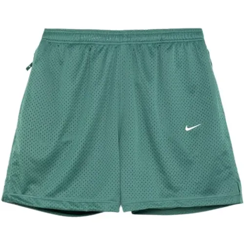 Mesh Swoosh Shorts mit Reißverschlusstaschen , Herren, Größe: XL - Nike - Modalova