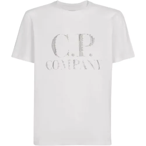 T-Shirt, Klassischer Stil , Herren, Größe: XS - C.P. Company - Modalova