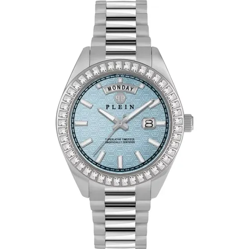 Crystal Date Superlative Watch , female, Sizes: ONE SIZE - Philipp Plein - Modalova