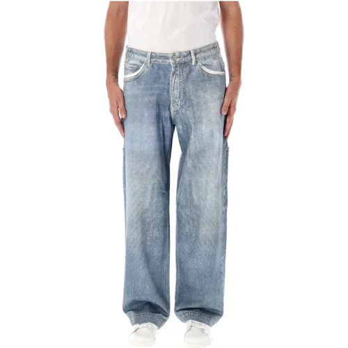 Wide-leg Jeans with Patchwork Pockets , male, Sizes: W32, W31, W30 - Emporio Armani - Modalova