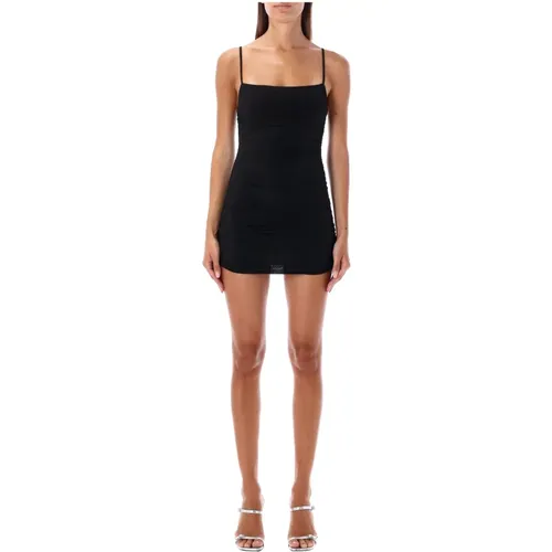 Ruched Slip Mini Dress , female, Sizes: M - Wardrobe.nyc - Modalova