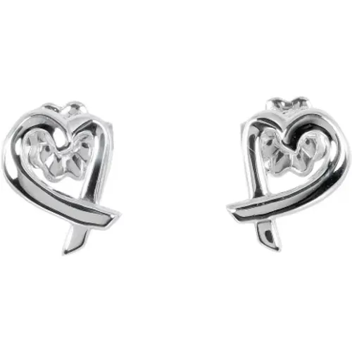 Pre-owned Silver earrings , female, Sizes: ONE SIZE - Tiffany & Co. Pre-owned - Modalova