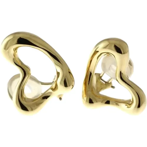 Pre-owned Gold earrings , female, Sizes: ONE SIZE - Tiffany & Co. Pre-owned - Modalova