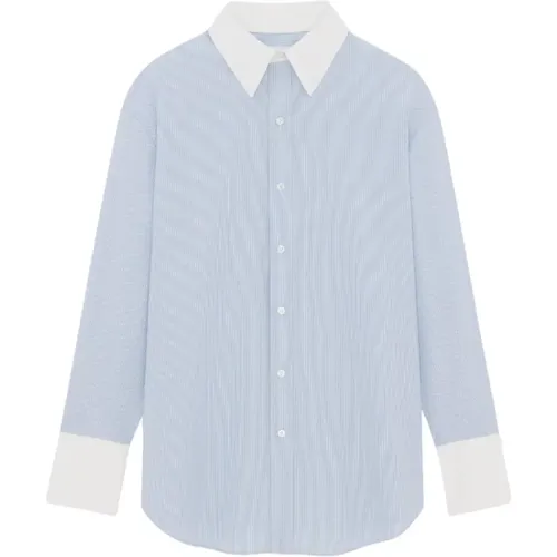 Winchester cotton-poplin shirt , female, Sizes: M - Saint Laurent - Modalova