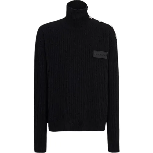 Cashmere Turtleneck , male, Sizes: S - Balmain - Modalova