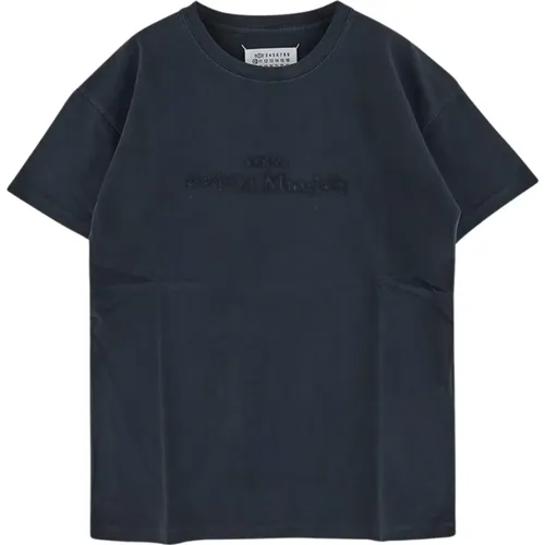 Baumwoll Logo T-Shirt , Damen, Größe: XS - Maison Margiela - Modalova